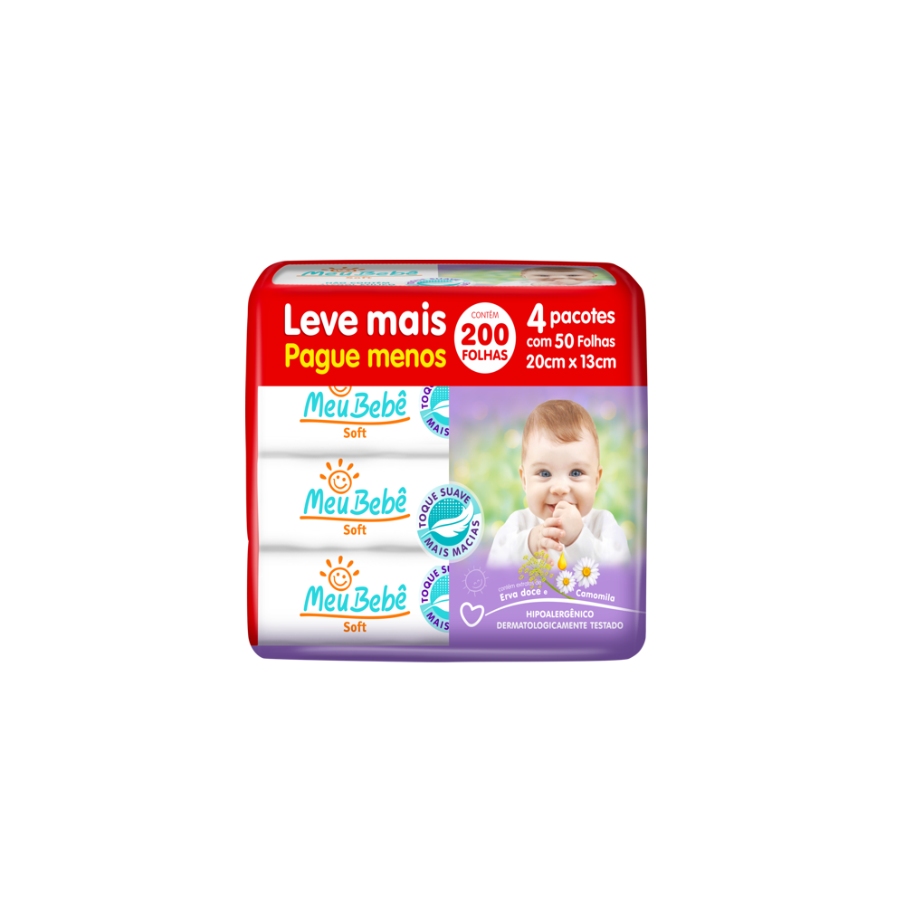 Meu Bebê Soft 200 Folhas